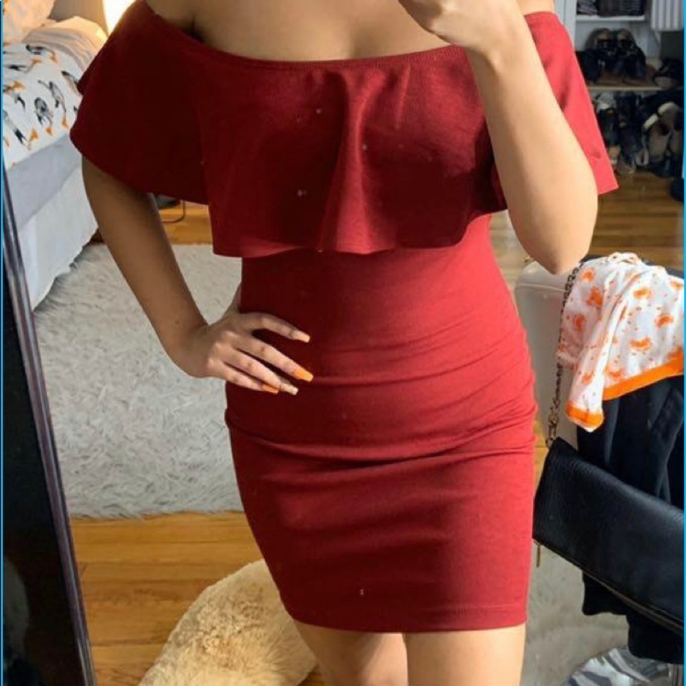 Windsor red bodycon dress